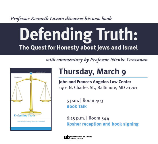 Prof. Kenneth Lasson discusses his new book,